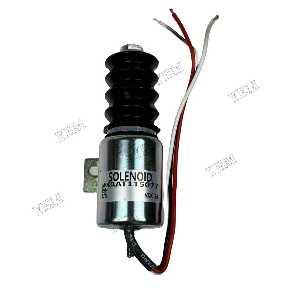 For John Deere Excavator 690D 690DR Fuel Shutoff Solenoid AT115077 For John Deere
