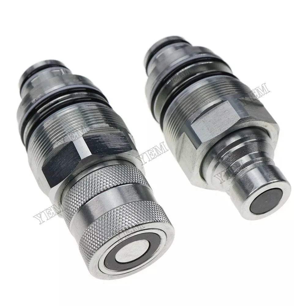 For New Holland L225 L221 L223 L230 C227 C232 L213 C238 L215 L218 L220 Male & Female Flat Face Coupler Kit 84390117 84390118 For New Holland