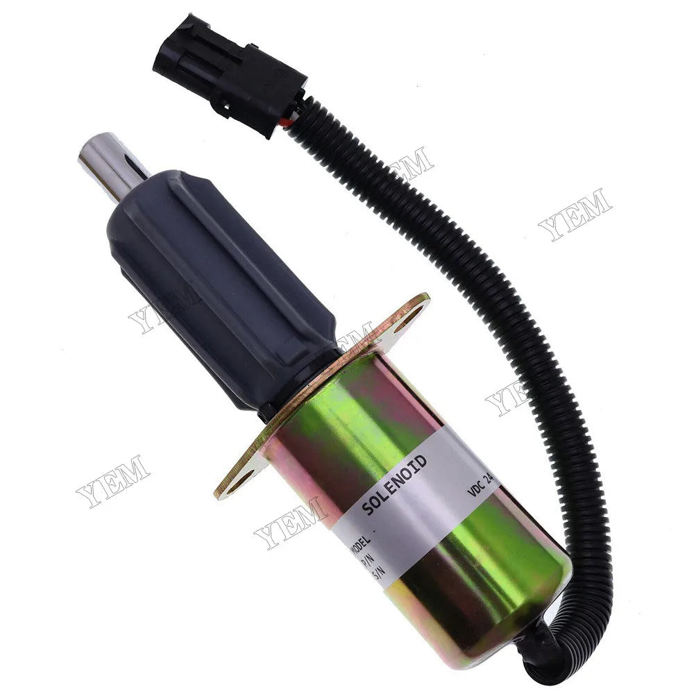 For CASE Crawler Tractor 1150E 1155E 1550 24V Shut Off Solenoid J918601 For Case