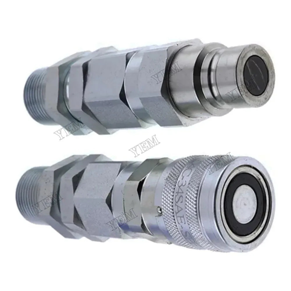For John Deere 332 326D 280 332D 325 333D 270 328 328D 260 Hydraulic Quick-Connect Coupler AT312877 KV13884 For John Deere