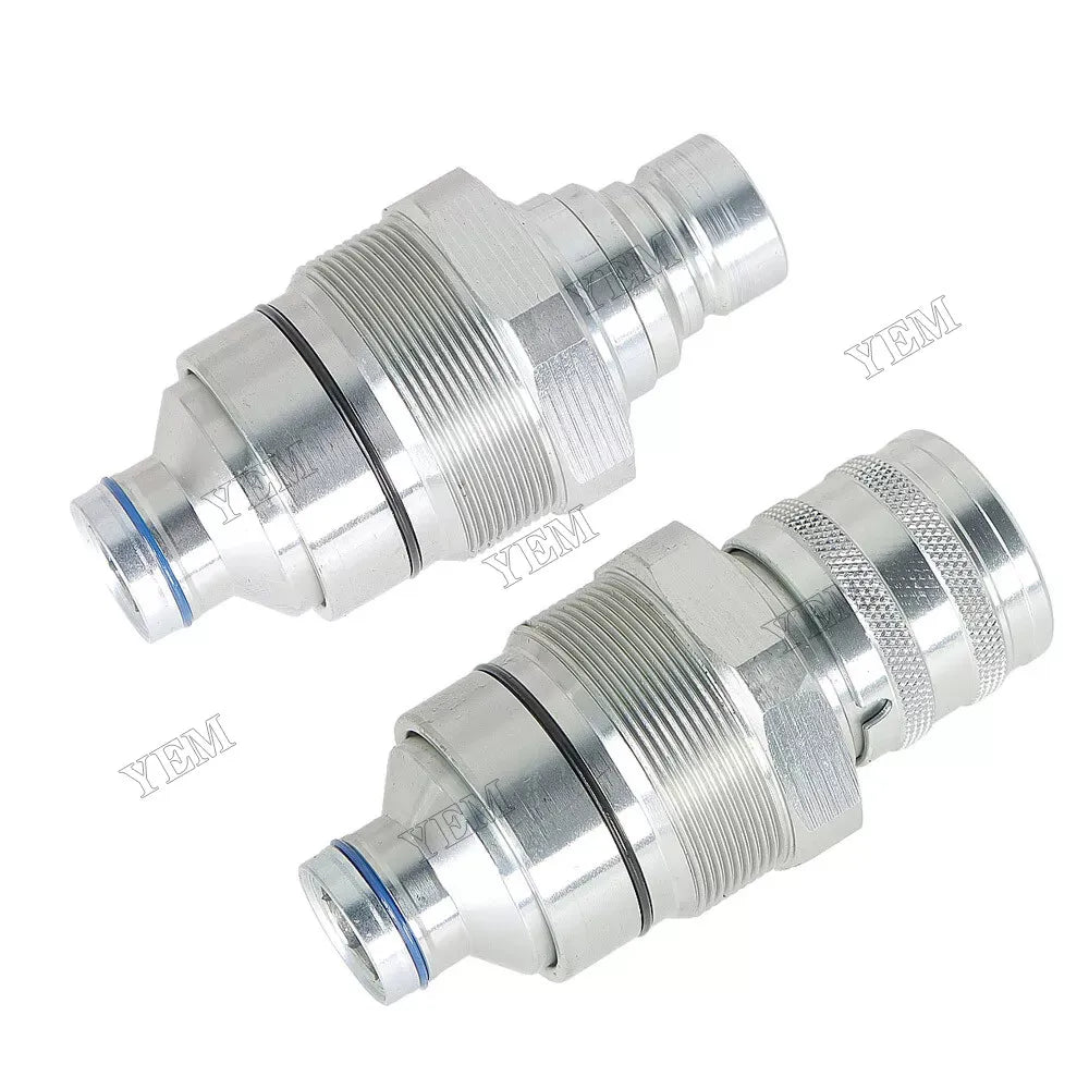 For Bobcat E32 E34 E35 E42 E45 E50 E55 Male & Female Flat Face Coupler Kit 7246799 7246802 For Bobcat