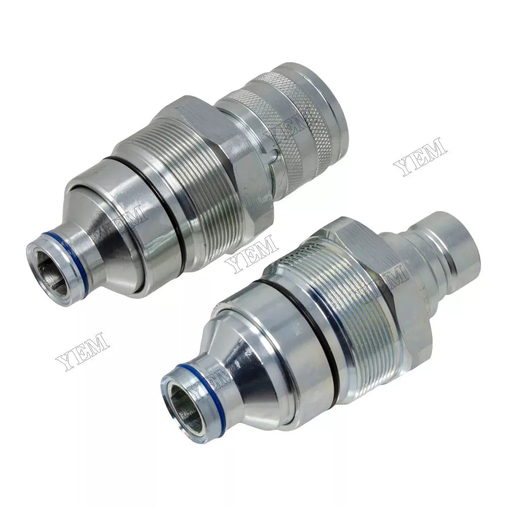 For New Holland C227 C232 C238 L213 L215 L216 L218 L220 Male & Female Flat Face Coupler Kit 47396760 47396761 For New Holland