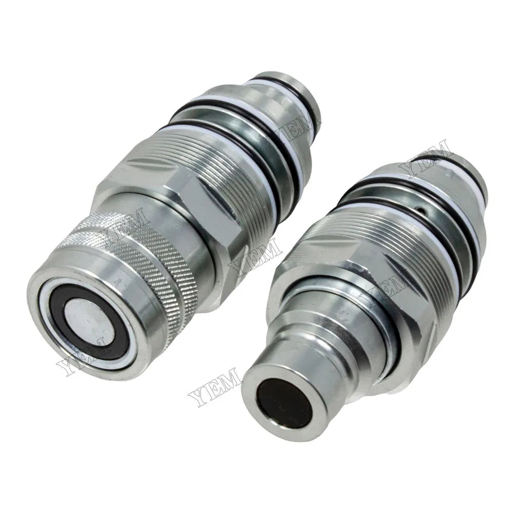 For Bobcat 753 763 773 863 864 883 A220 A300 A770 Male & Female Flat Face Coupler Kit 6679837 6680018