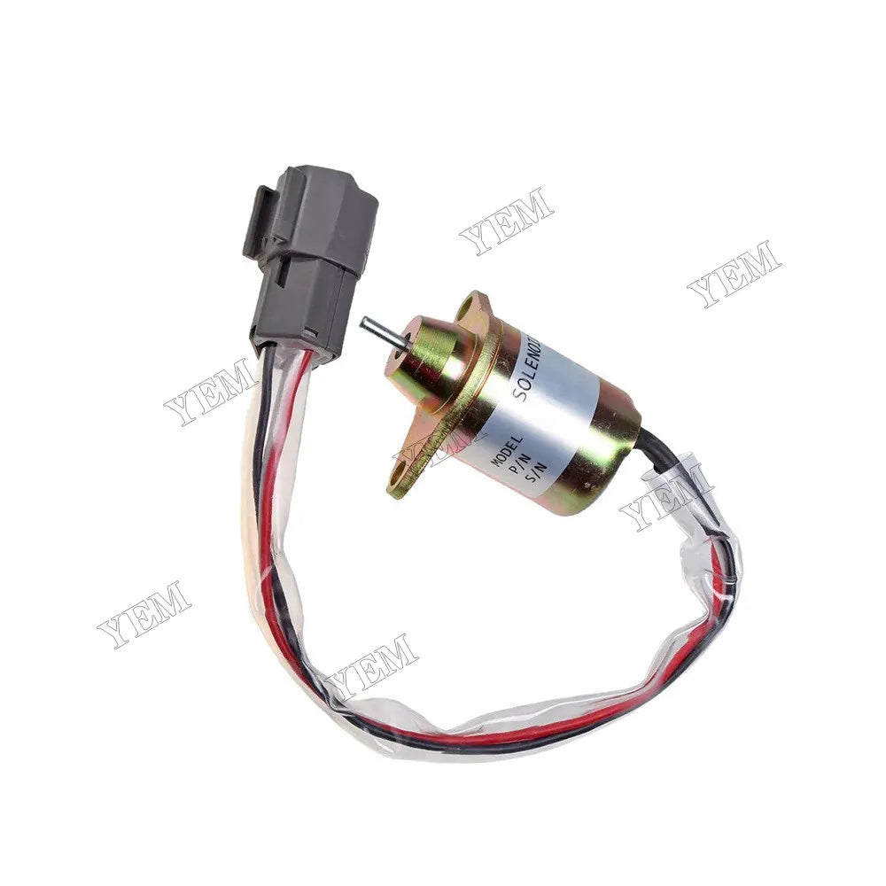 For Yanmar 3TNV88-BPTB2 Engine TB235 Doosan DH80 Excavator Fuel Shut Off Solenoid 129612-77940
