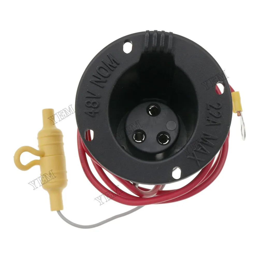For Club Car Golf Cart 2000 & Up 48 Volt Charger Receptacle And Fuse Kit 1018021-01 For Golf