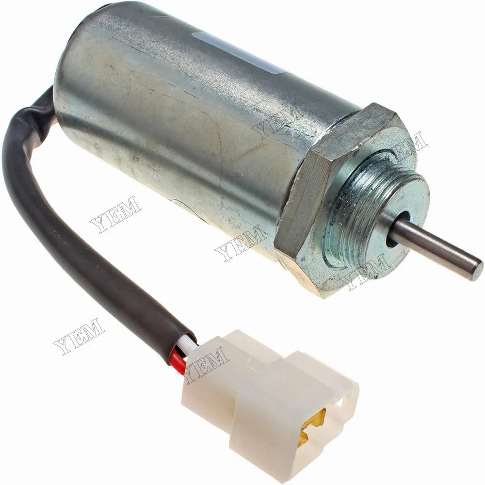 For Isuzu Engine Hitachi Excavator EX27U EX30U EX35U EX40U EX50U ZX27U ZX30U ZX35U ZX40U ZX50U 12V Fuel Shutoff Solenoid 8973295680 For Isuzu