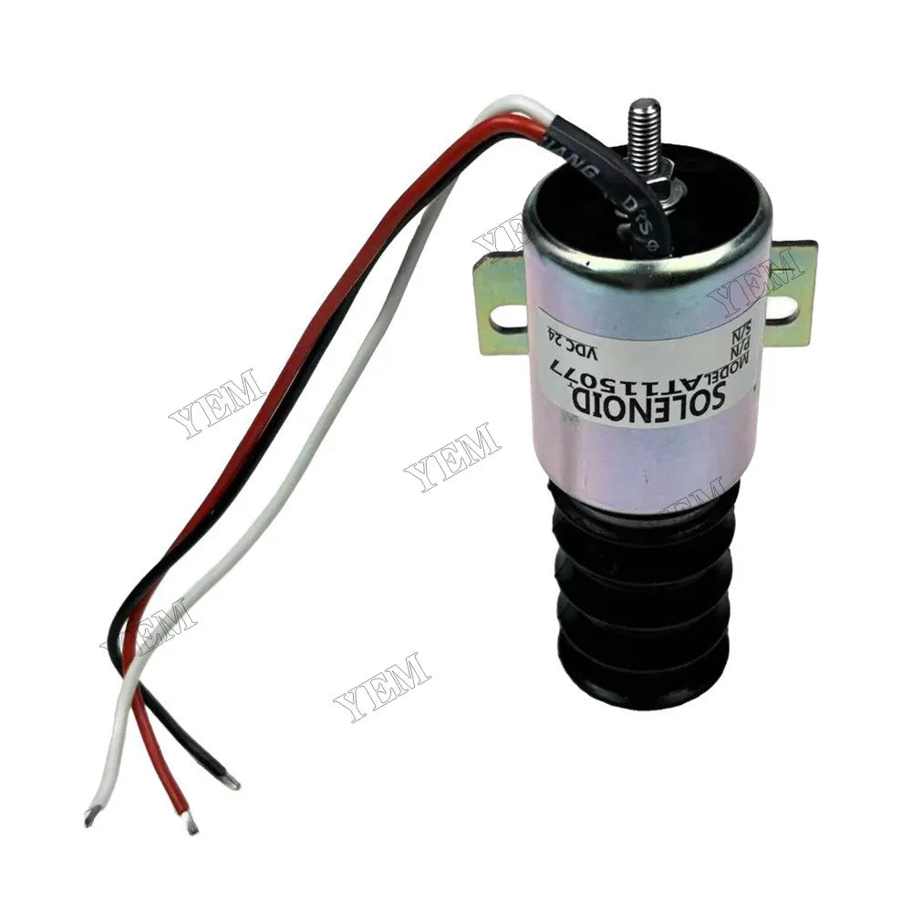 For John Deere Excavator 690D 690DR Fuel Shutoff Solenoid AT115077