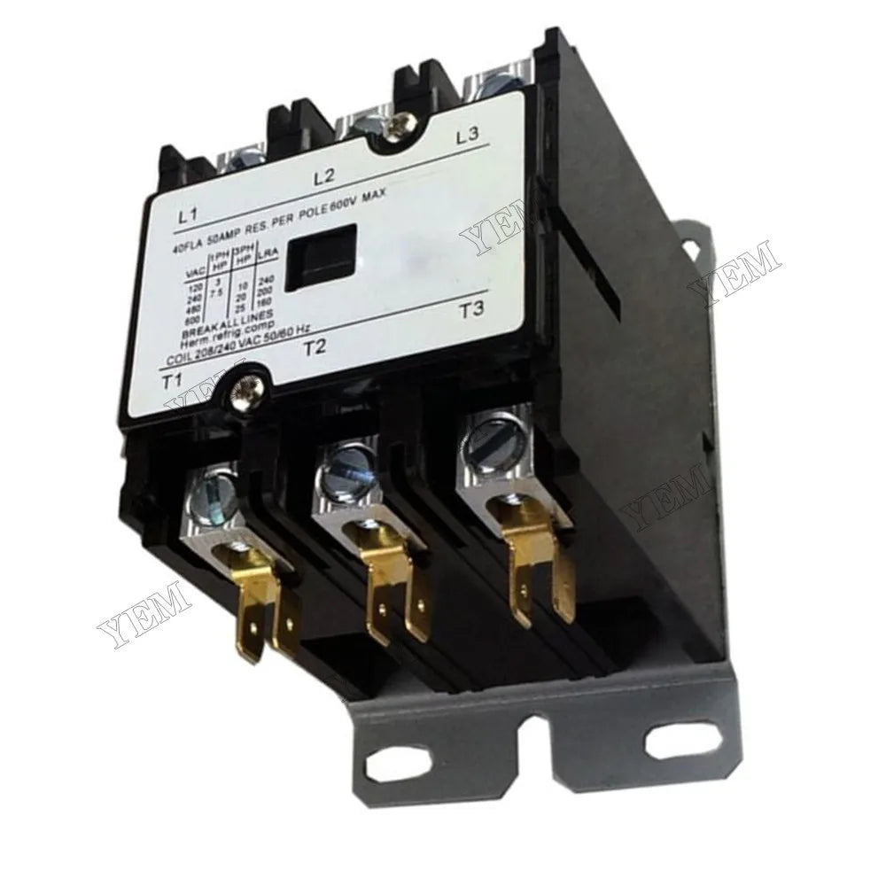 High quality AC Definite Purpose contactor 3 pole 40FLA 50AMP 600V 42-104521-12 SA-3P-40A-24V For