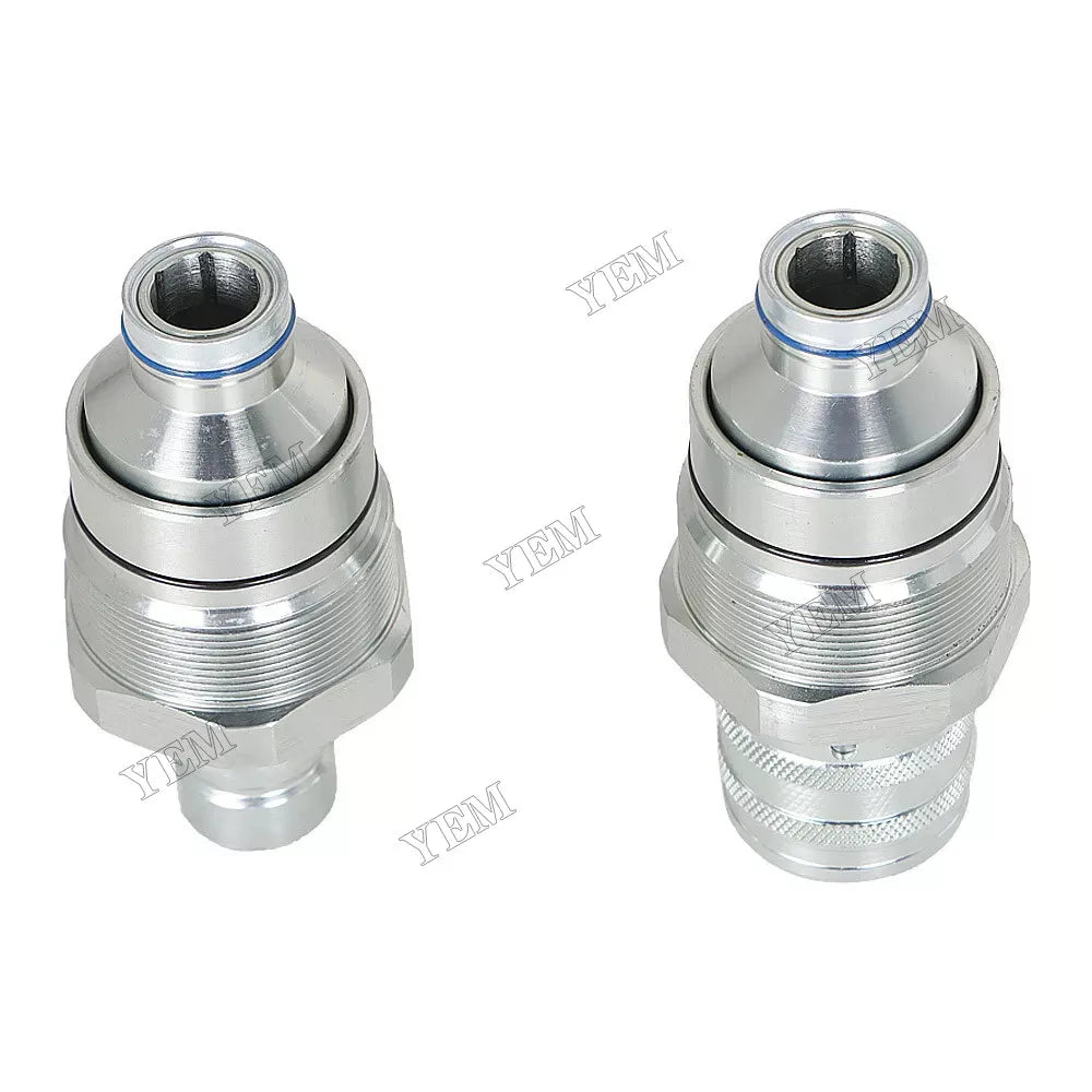 For Bobcat 753 763 773 863 883 A220 A300 A770 Male & Female Flat Face Coupler Kit 7246799 7246802 For Bobcat
