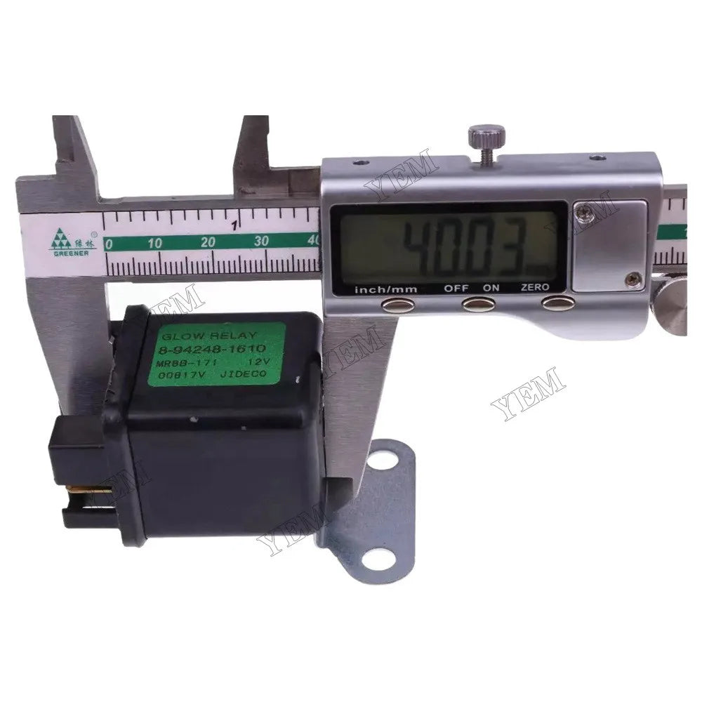 For Isuzu Engine 4JA1 4JB1 4LE1 4LC1 Hitachi Excavator EX27U EX30U EX35U EX40U EX50U 12V Glow Plug Relay 8942481610 For Isuzu