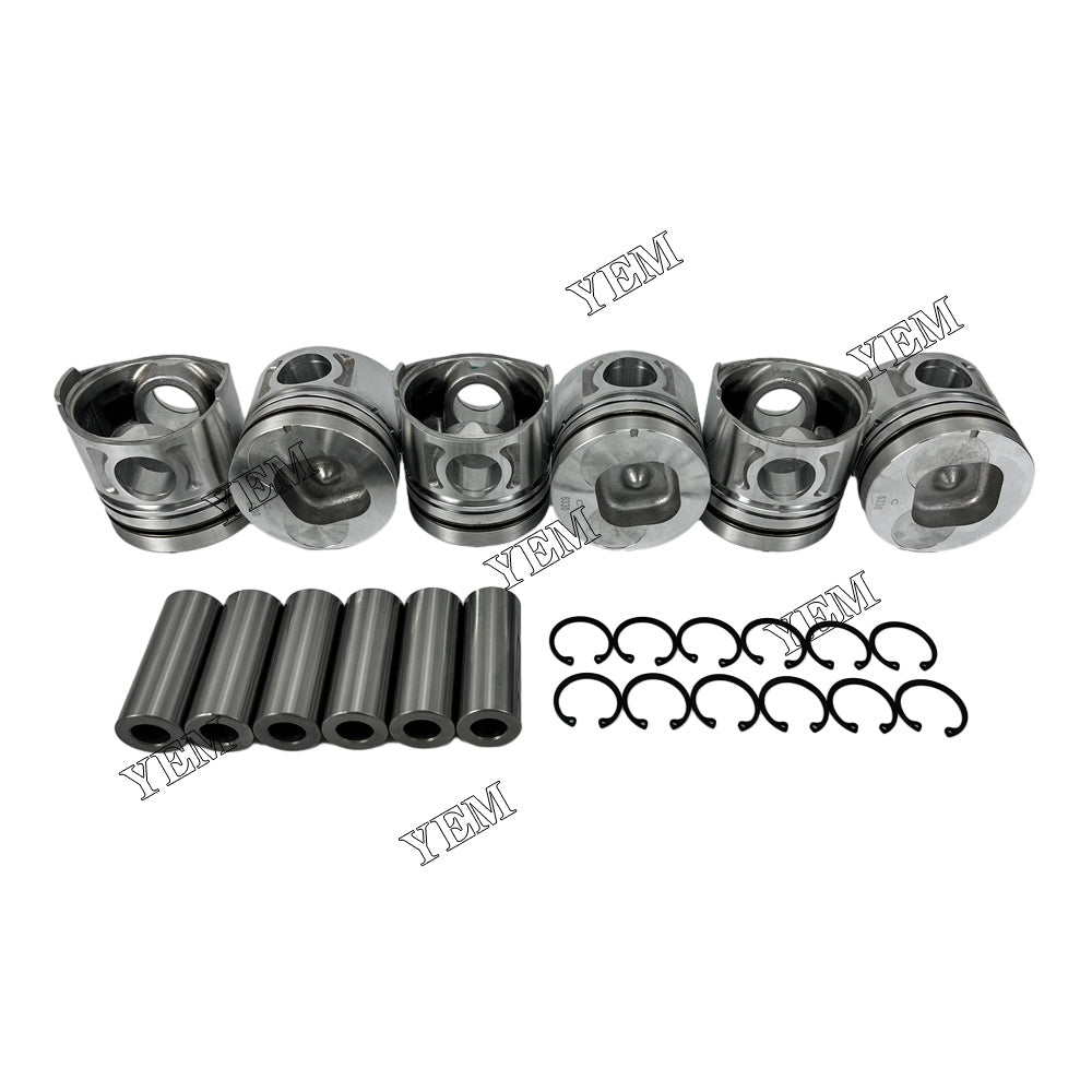 For Isuzu 6 pcs 6BB1 Piston & Pin & Snap STD diesel engine parts
