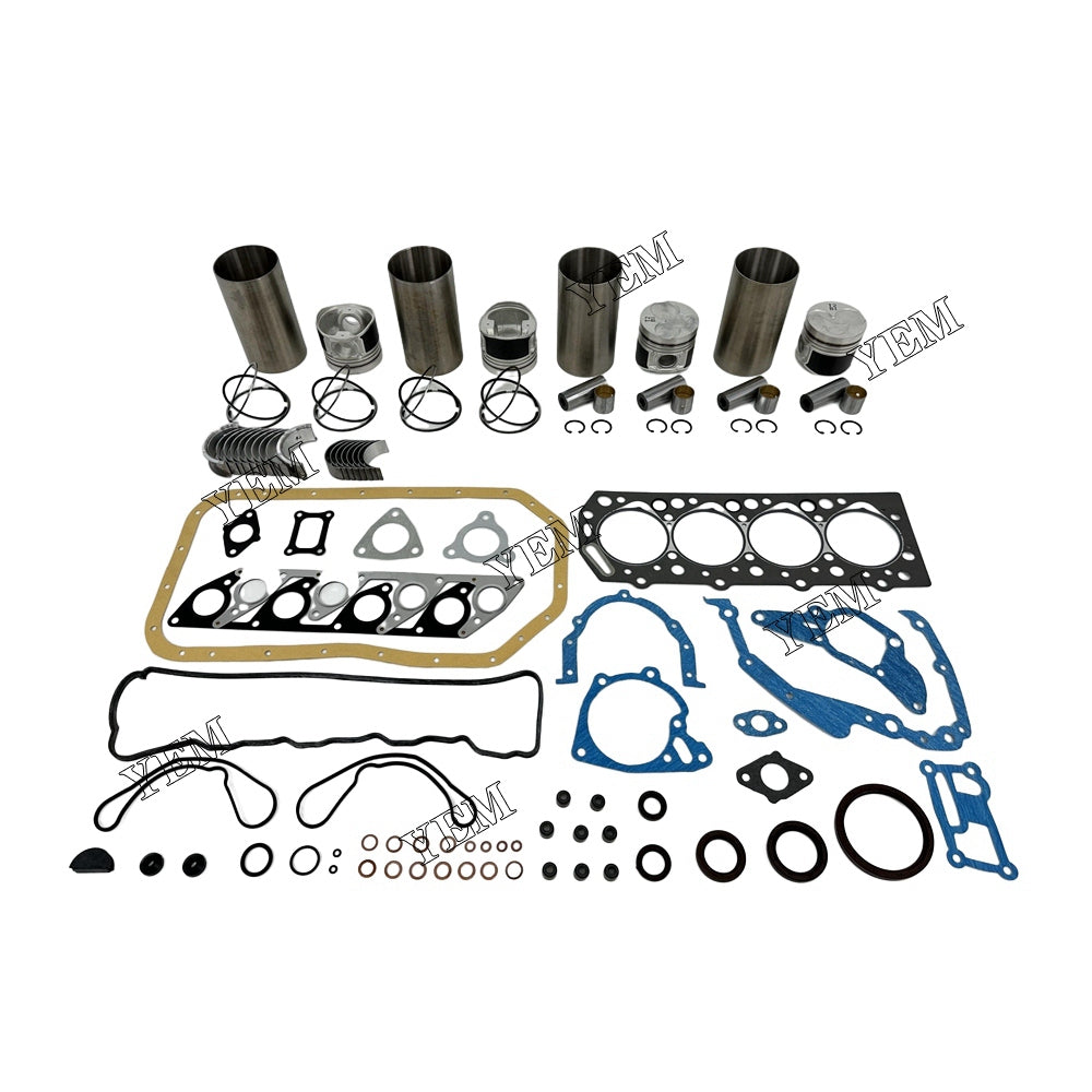 For Hyundai 4 pcs D4BA Engine Rebuild Kit With Gasket Set Bearing diesel engine parts YEMPARTS