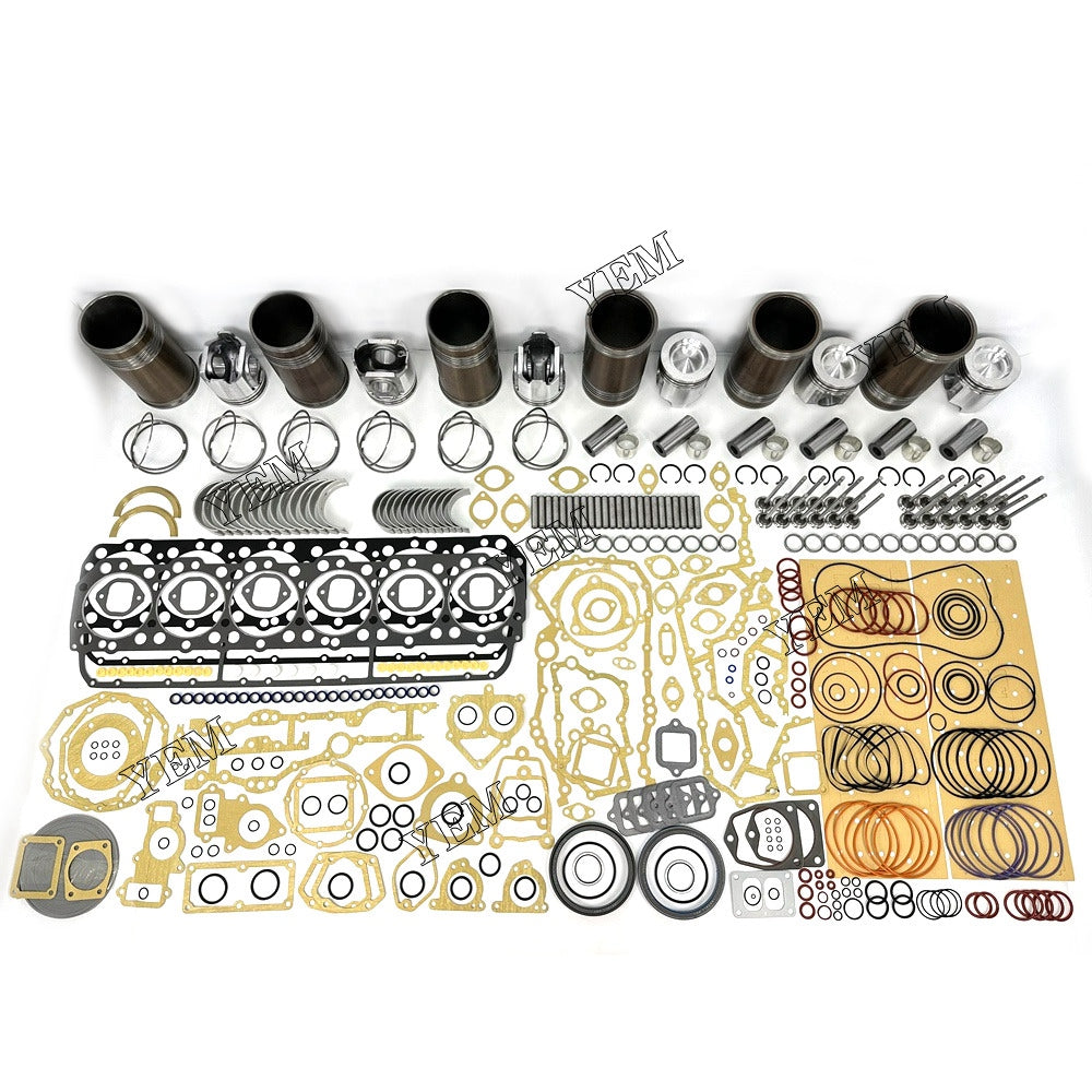 For Caterpillar 6x Overhaul Rebuild Kit With Gasket Set Bearing&Valve Train 3406 Engine Parts