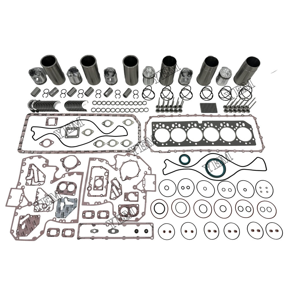 For John Deere 6x Overhaul Rebuild Kit With Gasket Set Bearing&Valve Train 6068 Engine Parts