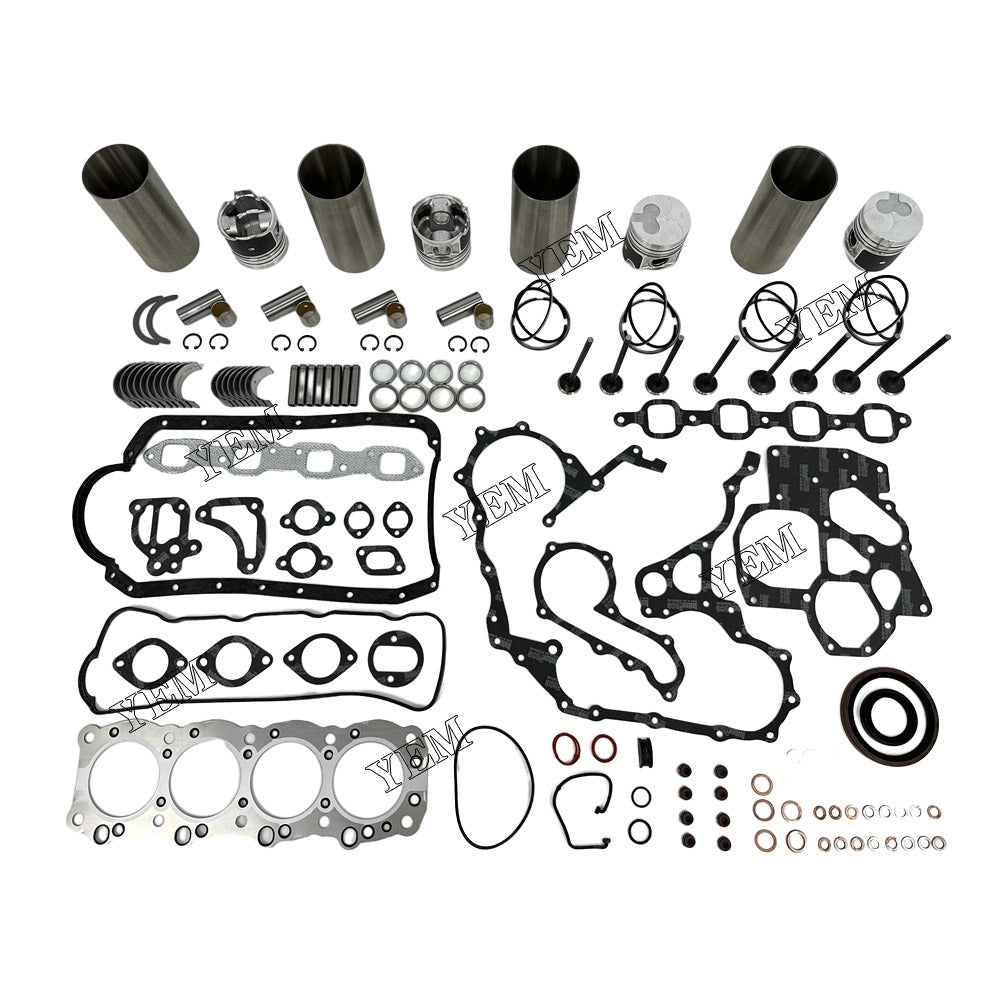 For Isuzu 4x Overhaul Rebuild Kit With Gasket Set Bearing&Valve Train 4FB1 Engine Parts