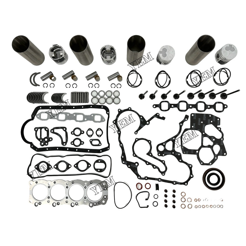 For Isuzu 4x Overhaul Rebuild Kit With Gasket Set Bearing&Valve Train 4FB1 Engine Parts