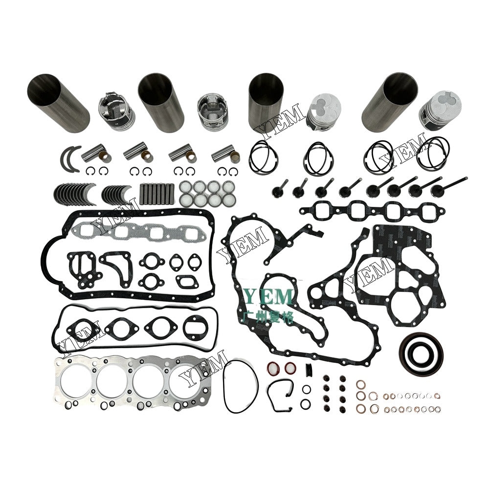 For Isuzu 4x Overhaul Rebuild Kit With Gasket Set Bearing&Valve Train 4FB1 Engine Parts