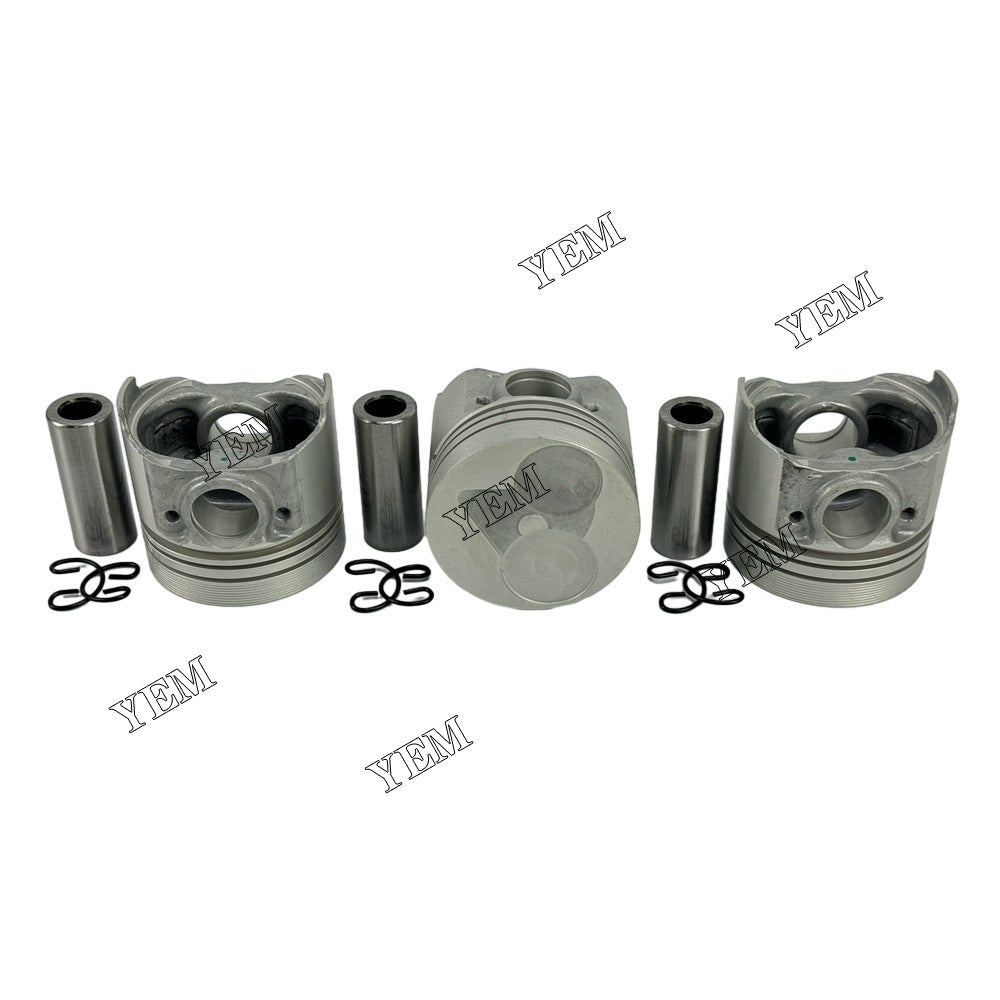 For Kubota 3 Cylinder Piston & Pin & Snap Ring STD D640 Engine Parts