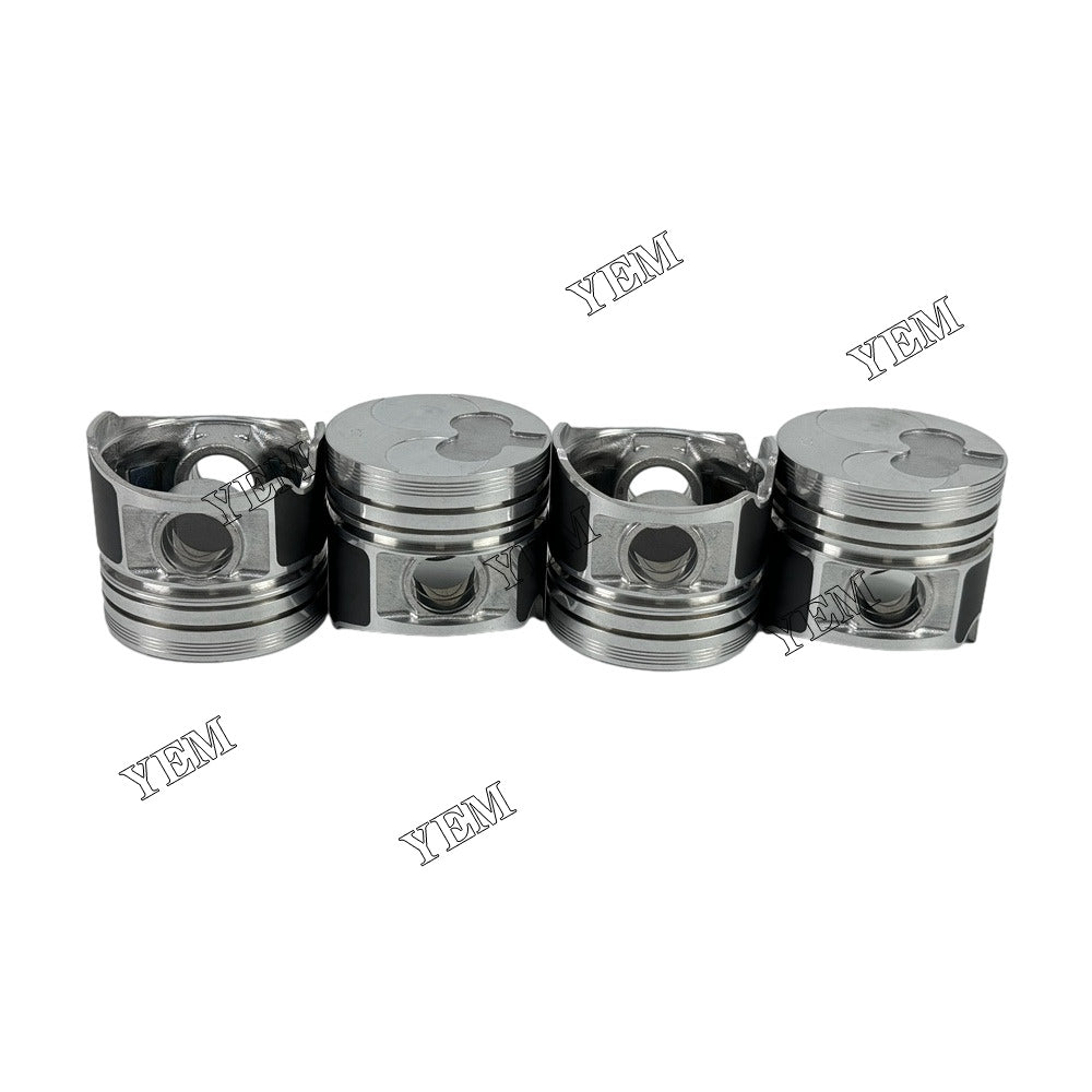 For Isuzu 4x Piston & Pin & Snap Ring STD 8-94201-492-0 4FB1 Engine Parts