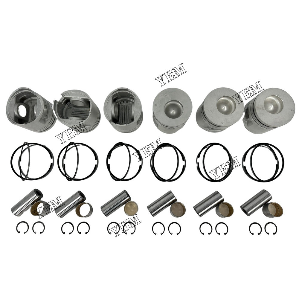 6D17 Piston With Rings For Mitsubishi wheel loader For Mitsubishi