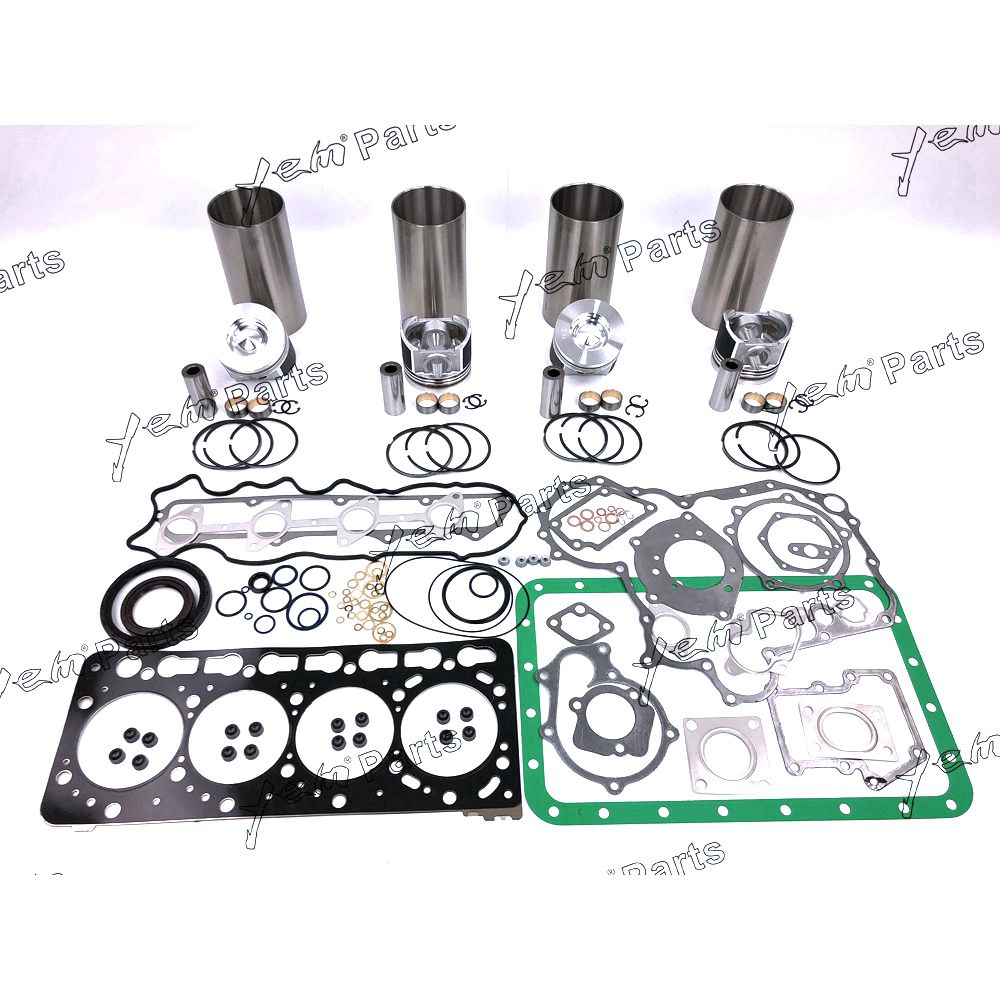 V3800 Overhaul Kit With Gasket Set For Kubota 4 cylinder diesel engine parts