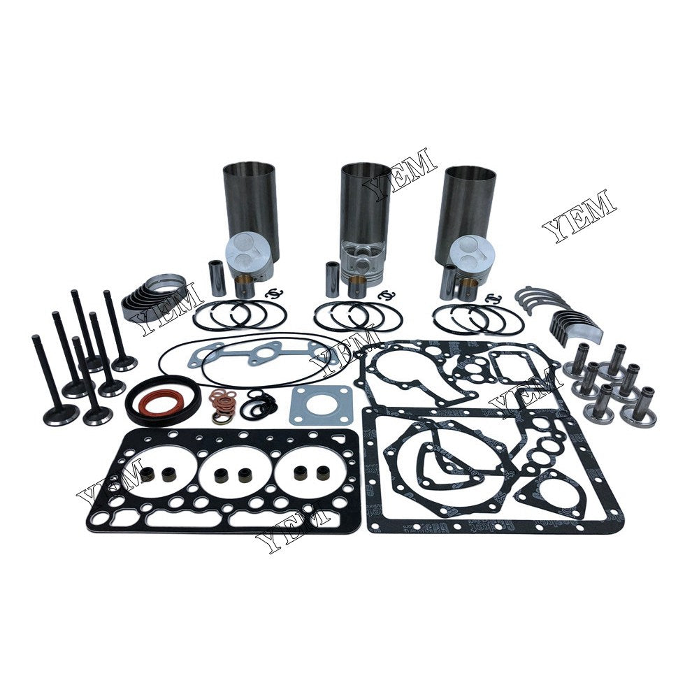D722 Engine Rebuild Kit With Gasket Bearing Set Valve Train For Kubota 3 cylinder diesel engine parts For Kubota