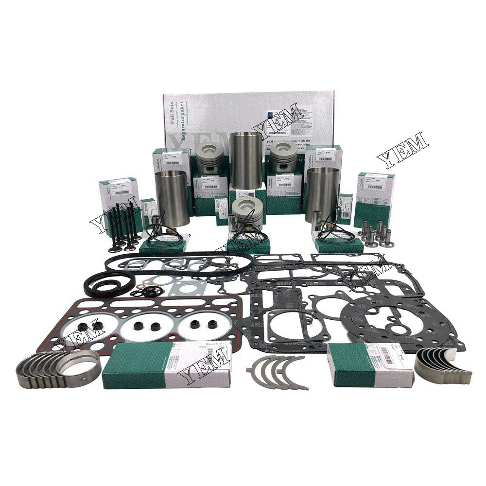 D1402-DI Overhaul Rebuild Kit With Gasket Set Bearing-Valve Train For Kubota 3 cylinder diesel engine parts