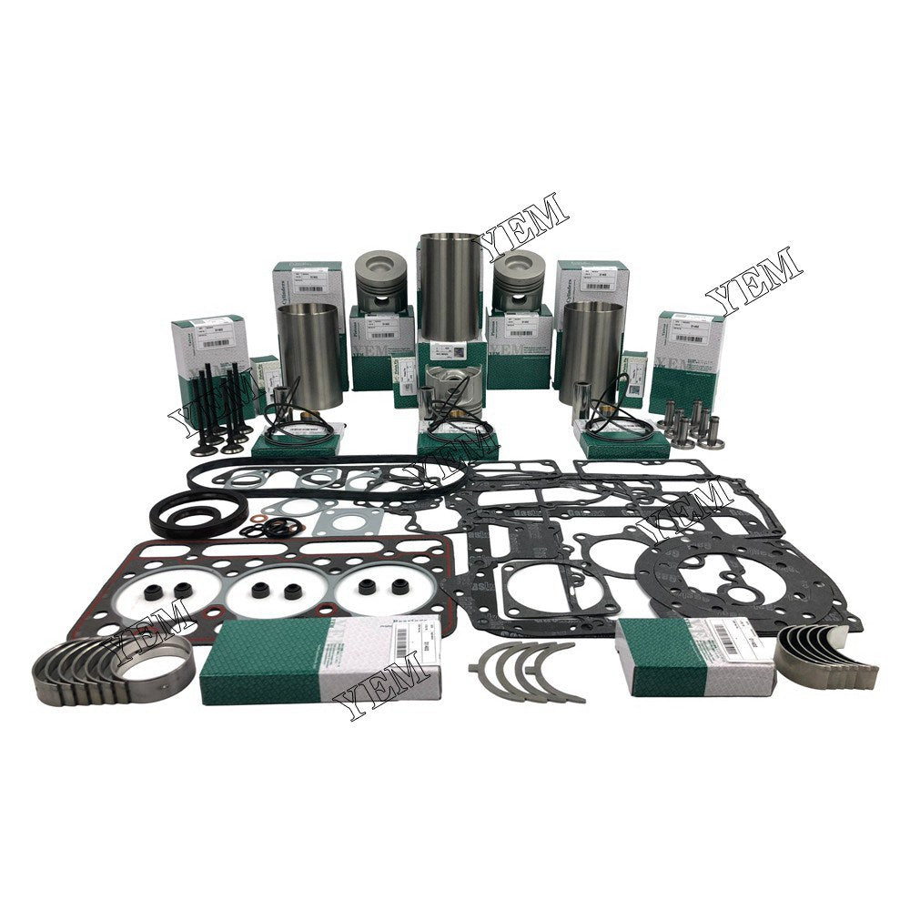 D1402-DI Overhaul Rebuild Kit With Gasket Set Bearing-Valve Train For Kubota 3 cylinder diesel engine parts For Kubota