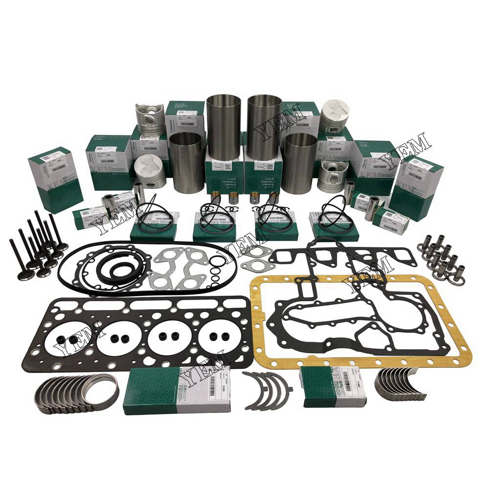 V1903 Overhaul Rebuild Kit With Gasket Set Bearing-Valve Train For Kubota 4 cylinder diesel engine parts