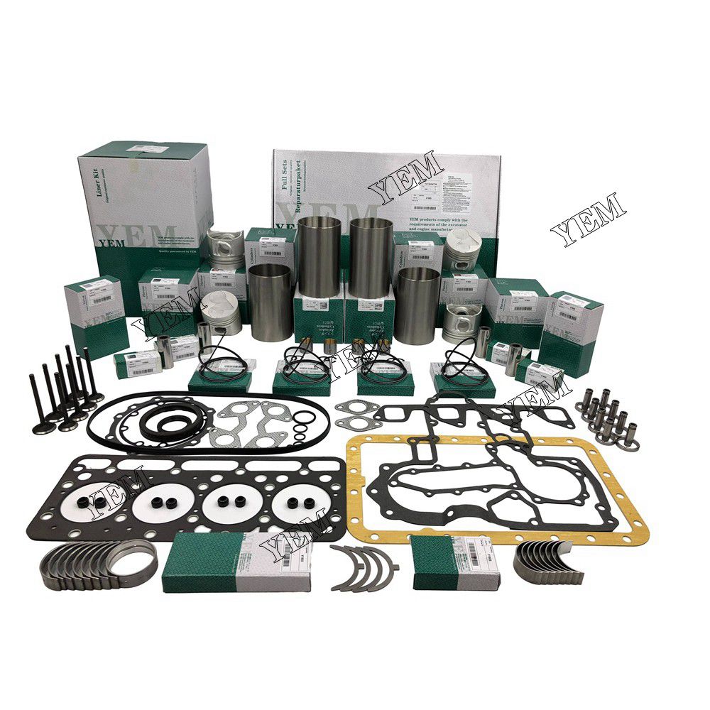 V1903 Overhaul Rebuild Kit With Gasket Set Bearing-Valve Train For Kubota 4 cylinder diesel engine parts For Kubota