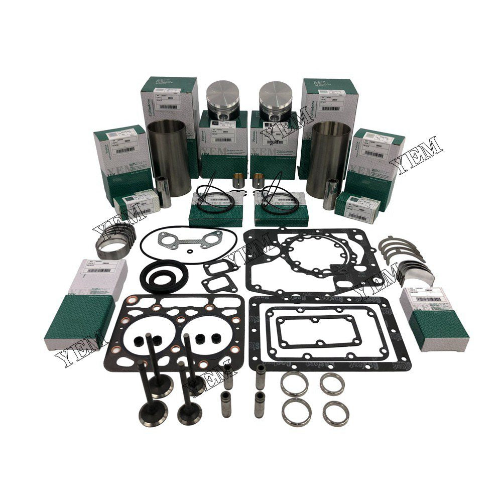 Z600 Overhaul Rebuild Kit With Gasket Set Bearing-Valve Train For Kubota 2 cylinder diesel engine parts For Kubota