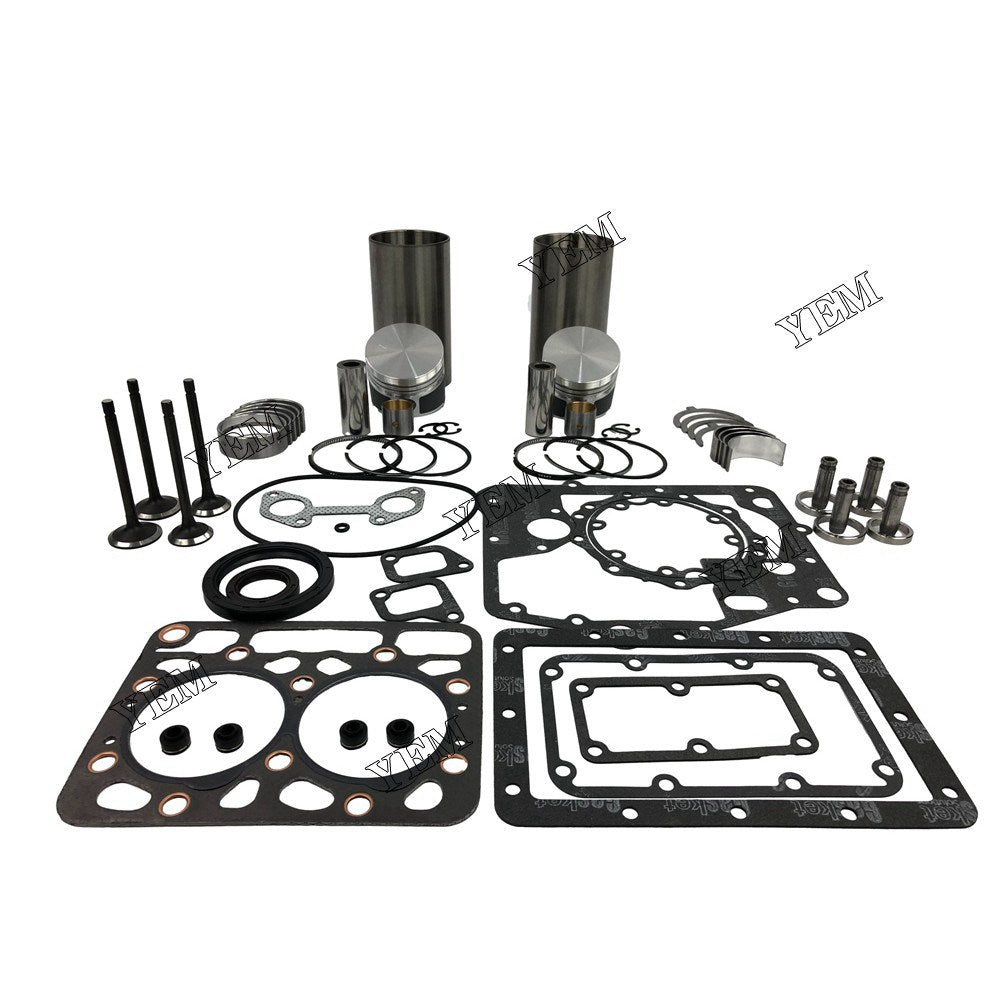 Z600 Overhaul Rebuild Kit With Gasket Set Bearing-Valve Train For Kubota 2 cylinder diesel engine parts For Kubota