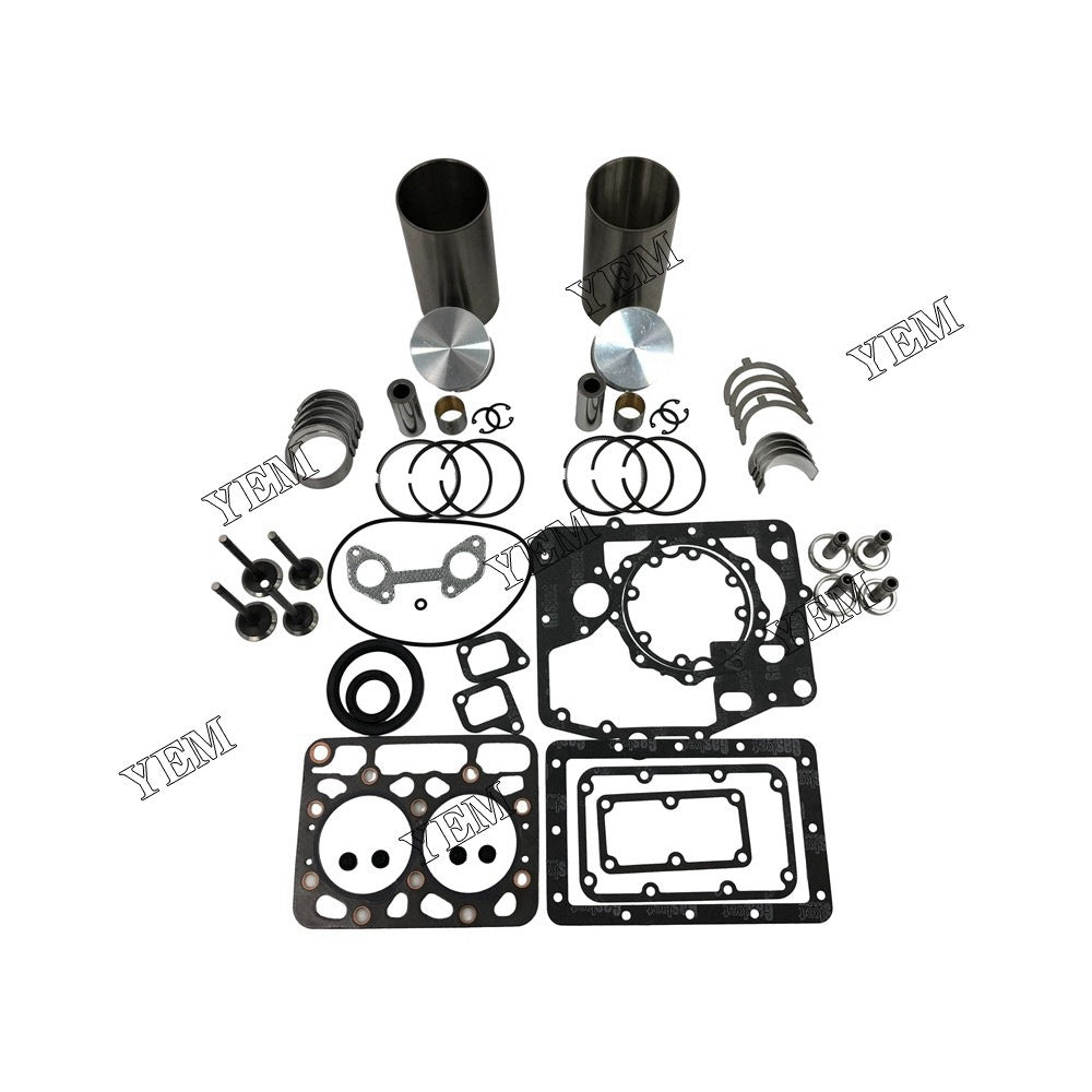 Z600 Overhaul Rebuild Kit With Gasket Set Bearing-Valve Train For Kubota 2 cylinder diesel engine parts For Kubota