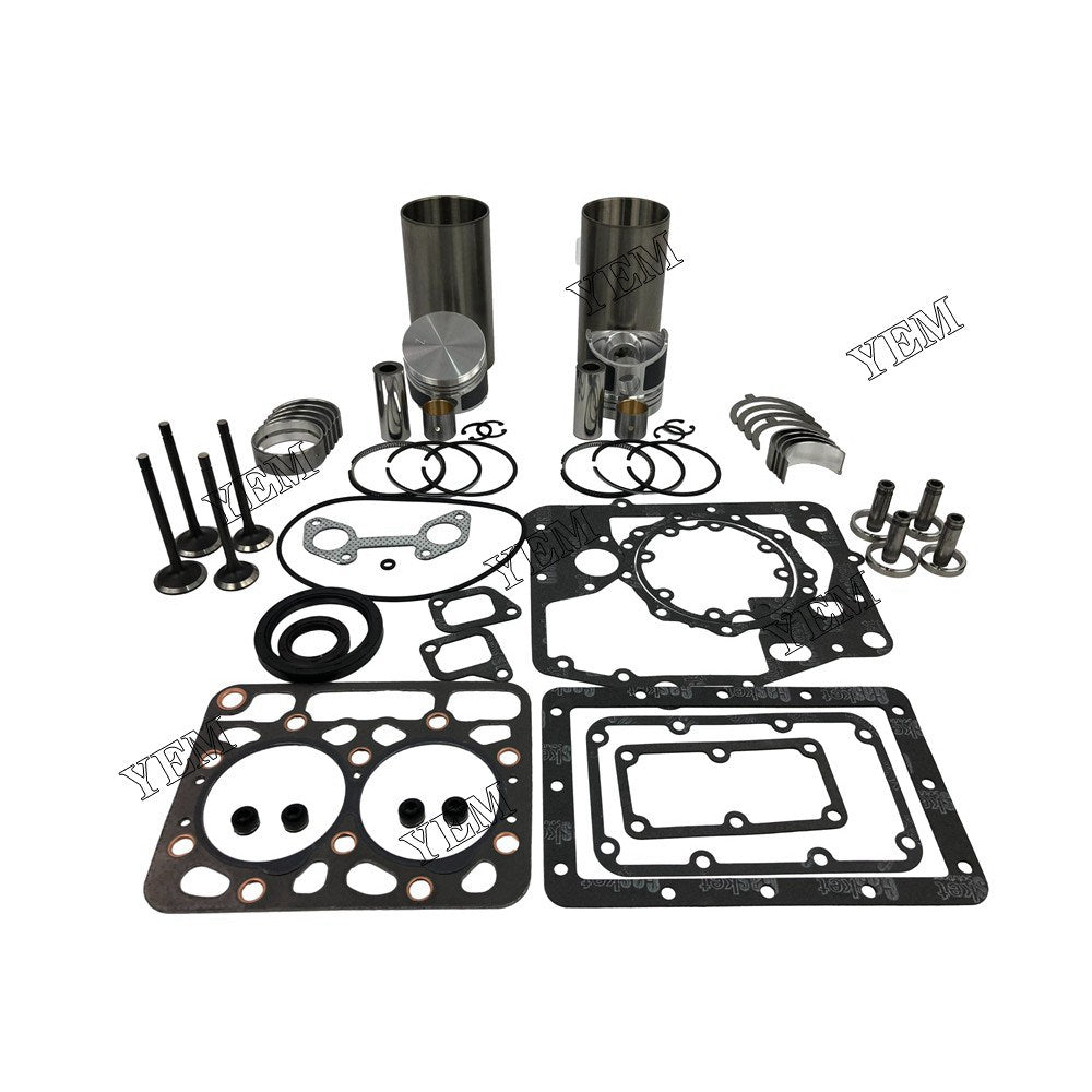 Z600 Overhaul Rebuild Kit With Gasket Set Bearing-Valve Train For Kubota 2 cylinder diesel engine parts For Kubota