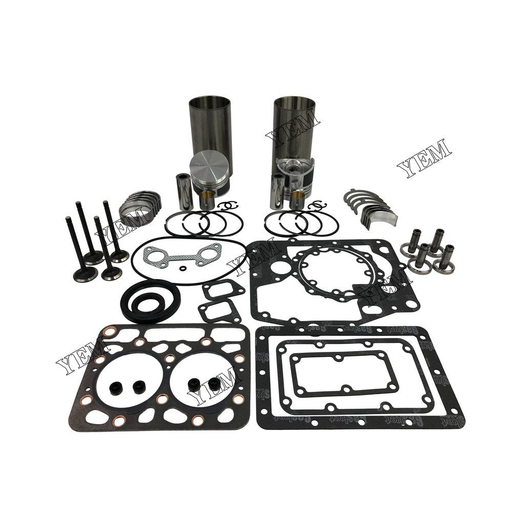 Z600 Overhaul Rebuild Kit With Gasket Set Bearing-Valve Train For Kubota 2 cylinder diesel engine parts For Kubota