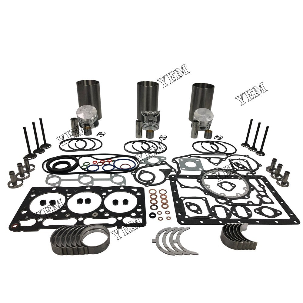 D1005 Overhaul Rebuild Kit With Gasket Set Bearing-Valve Train For Kubota 3 cylinder diesel engine parts For Kubota