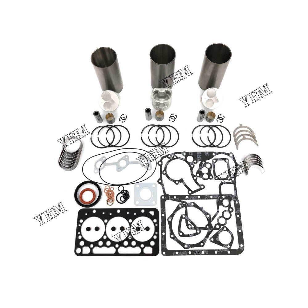 D722 Overhaul Rebuild Kit With Gasket Bearing Set For Kubota 3 cylinder diesel engine parts For Kubota