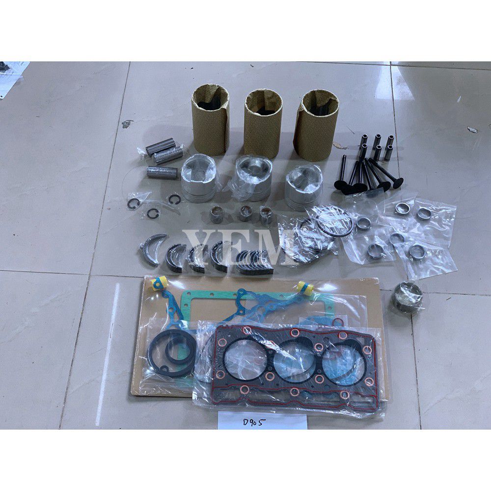 D905 Overhaul Rebuild Kit With Gasket Set Bearing-Valve Train For Kubota 3 cylinder diesel engine parts