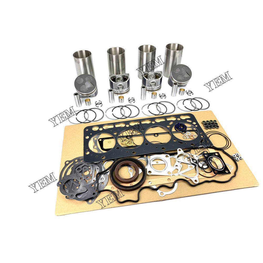 V3600 Overhaul Kit With Gasket Set For Kubota 4 cylinder diesel engine parts For Kubota