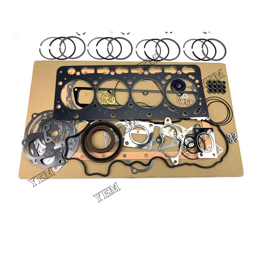 V3600 Overhaul Kit With Gasket Set For Kubota 4 cylinder diesel engine parts For Kubota