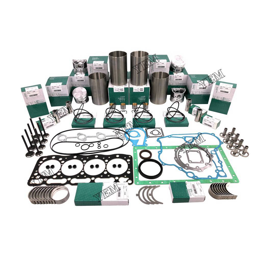 V1305 Overhaul Rebuild Kit With Gasket Set Bearing-Valve Train For Kubota 4 cylinder diesel engine parts For Kubota