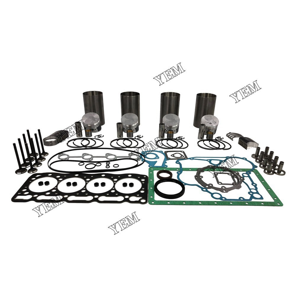 V1305 Overhaul Rebuild Kit With Gasket Set Bearing-Valve Train For Kubota 4 cylinder diesel engine parts For Kubota