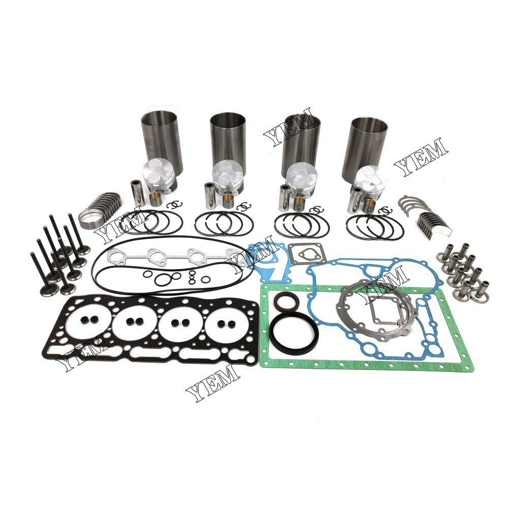 V1305 Overhaul Rebuild Kit With Gasket Set Bearing-Valve Train For Kubota 4 cylinder diesel engine parts For Kubota