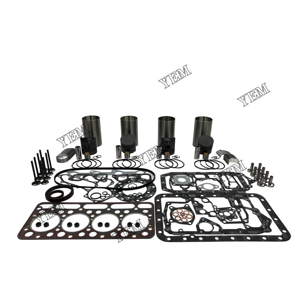 V1502 Overhaul Rebuild Kit With Gasket Set Bearing-Valve Train For Kubota 4 cylinder diesel engine parts For Kubota