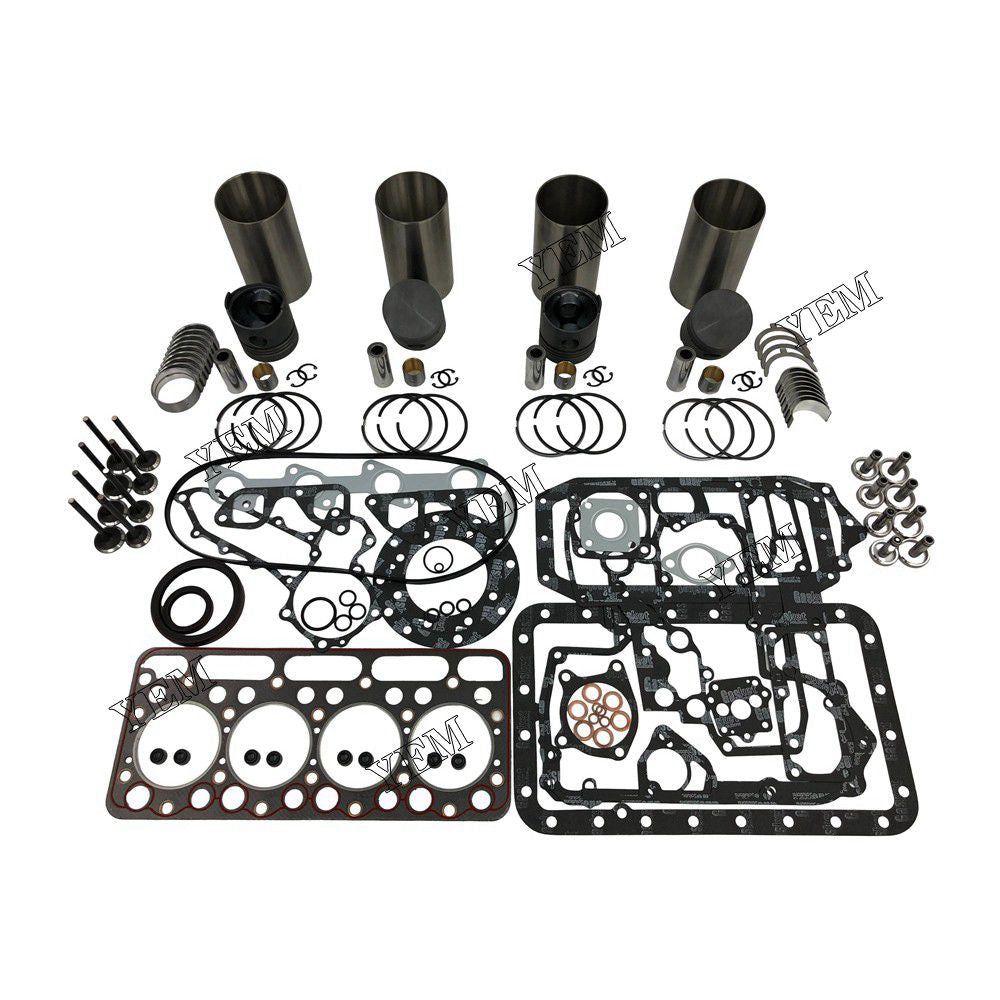 V1502 Overhaul Rebuild Kit With Gasket Set Bearing-Valve Train For Kubota 4 cylinder diesel engine parts For Kubota