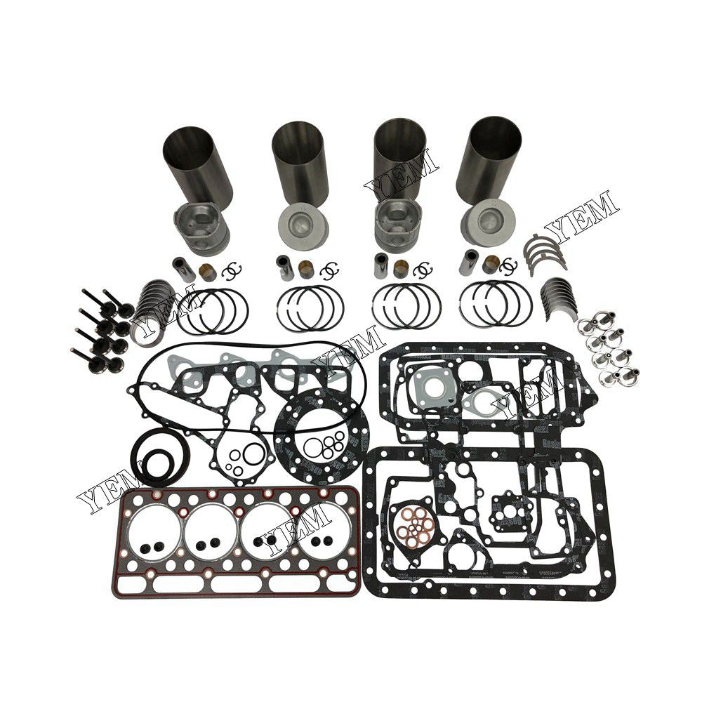 V1902 Overhaul Rebuild Kit With Gasket Set Bearing-Valve Train For Kubota 4 cylinder diesel engine parts For Kubota