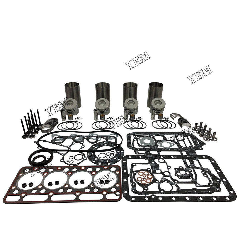 V1902 Overhaul Rebuild Kit With Gasket Set Bearing-Valve Train For Kubota 4 cylinder diesel engine parts For Kubota