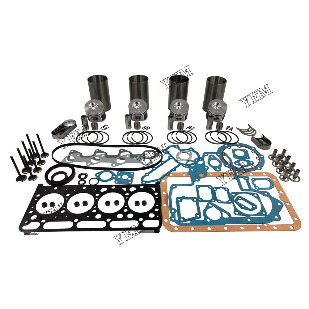 V2003 Overhaul Rebuild Kit With Gasket Set Bearing-Valve Train For Kubota 4 cylinder diesel engine parts For Kubota