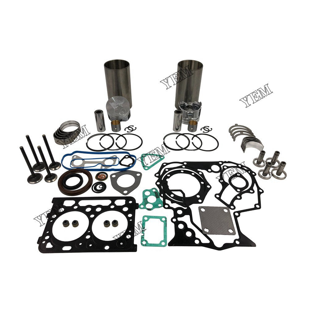 Z602 Overhaul Rebuild Kit With Gasket Set Bearing-Valve Train For Kubota 2 cylinder diesel engine parts For Kubota