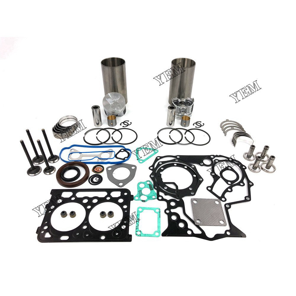 Z602 Overhaul Rebuild Kit With Gasket Set Bearing-Valve Train For Kubota 2 cylinder diesel engine parts For Kubota